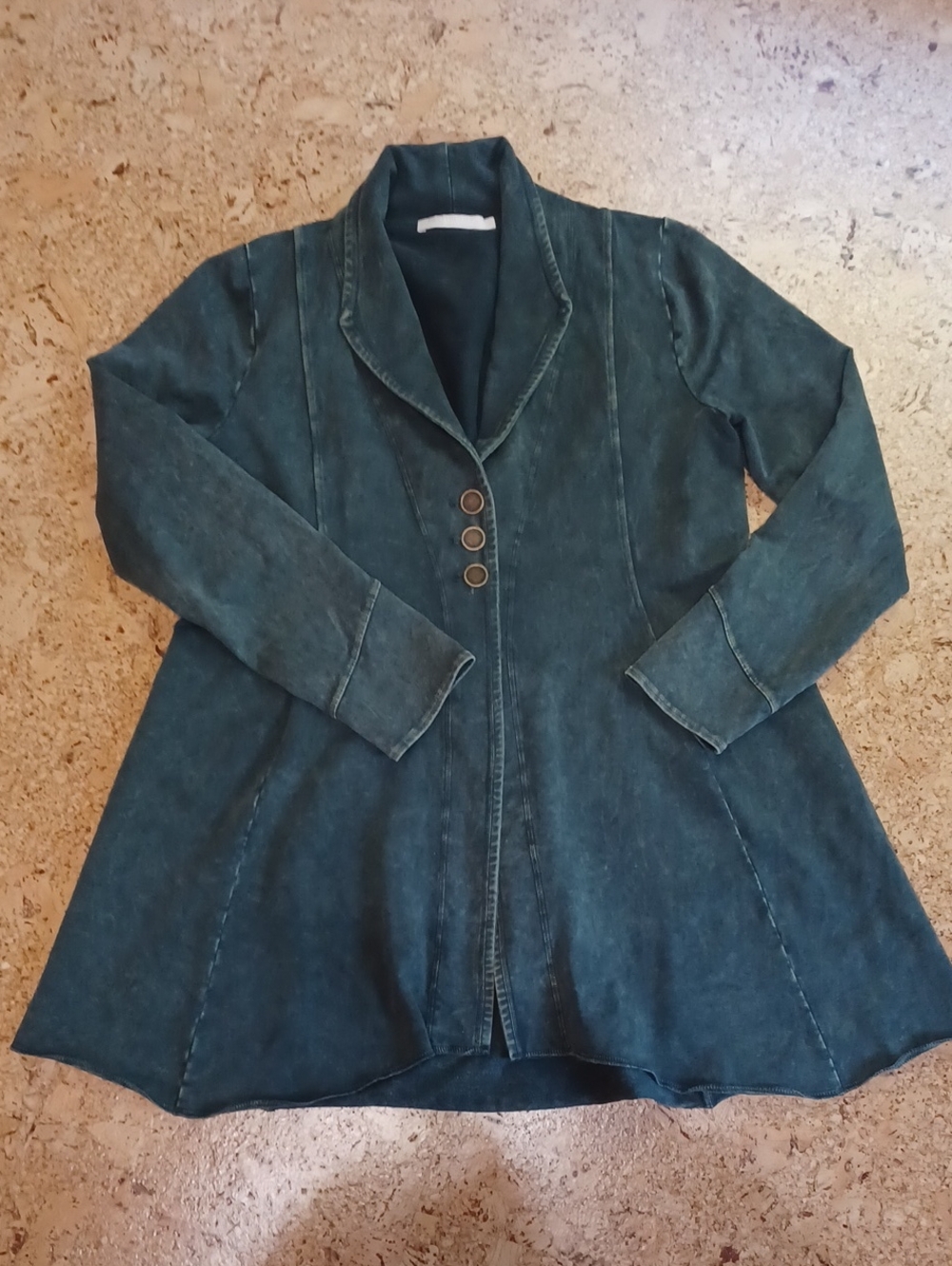 Testimony Los Angeles Green Mineral Washed Reba Jacket Size M
